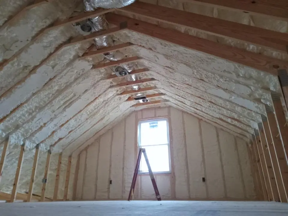 Spray foam roofing application for Crawl Space Insulation project in Weatherford